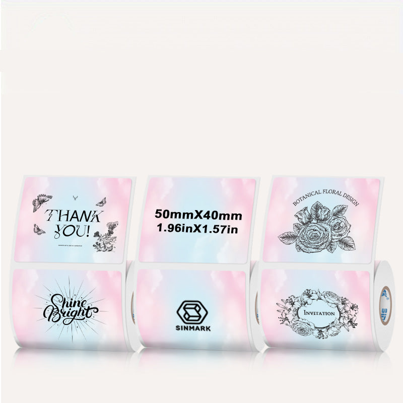 6 Types of thermal labels 6 roll/set for SK58/SK20/SK35/SK45/SK27
