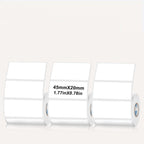 Rectangular white thermal label for SK/58/SK20/SK35/SK45/SK27