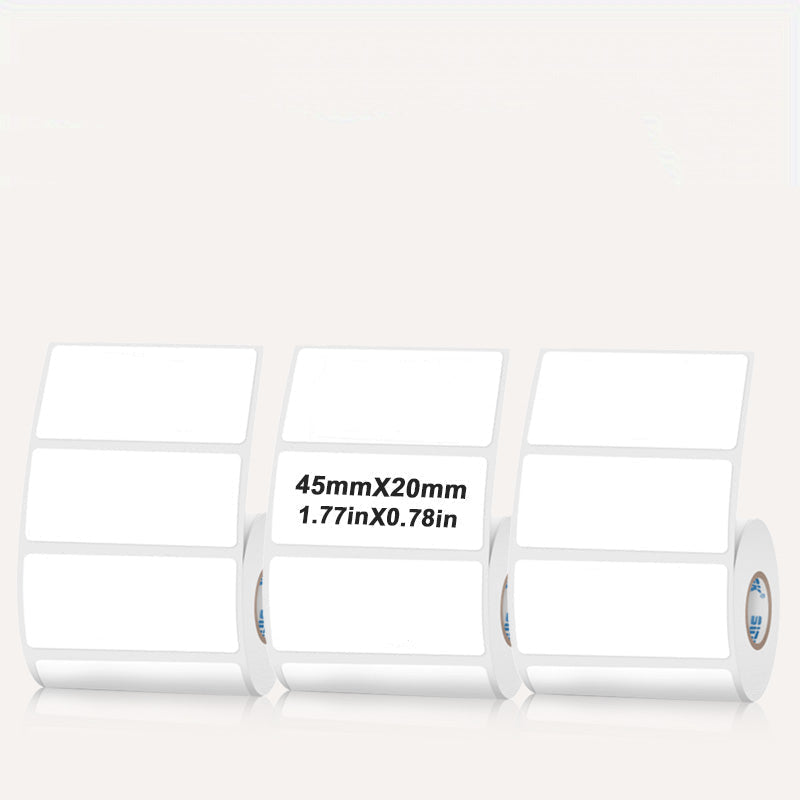 Rectangular white thermal label for SK/58/SK20/SK35/SK45/SK27
