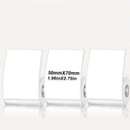 Rectangular white thermal label for SK/58/SK20/SK35/SK45/SK27