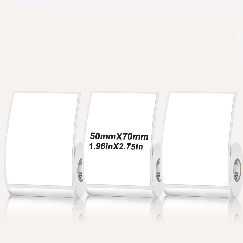 Rectangular white thermal label for SK/58/SK20/SK35/SK45/SK27