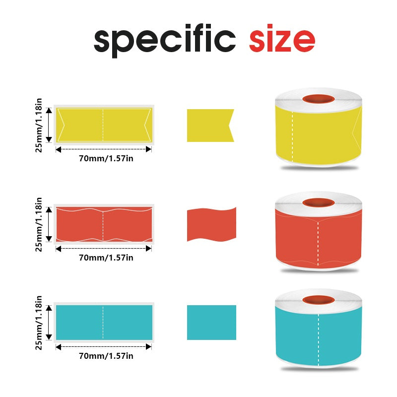 3 Types of Thermal Flag Labels (excluding wooden sticks) For SK58/SK20/SK35/SK45/SK27