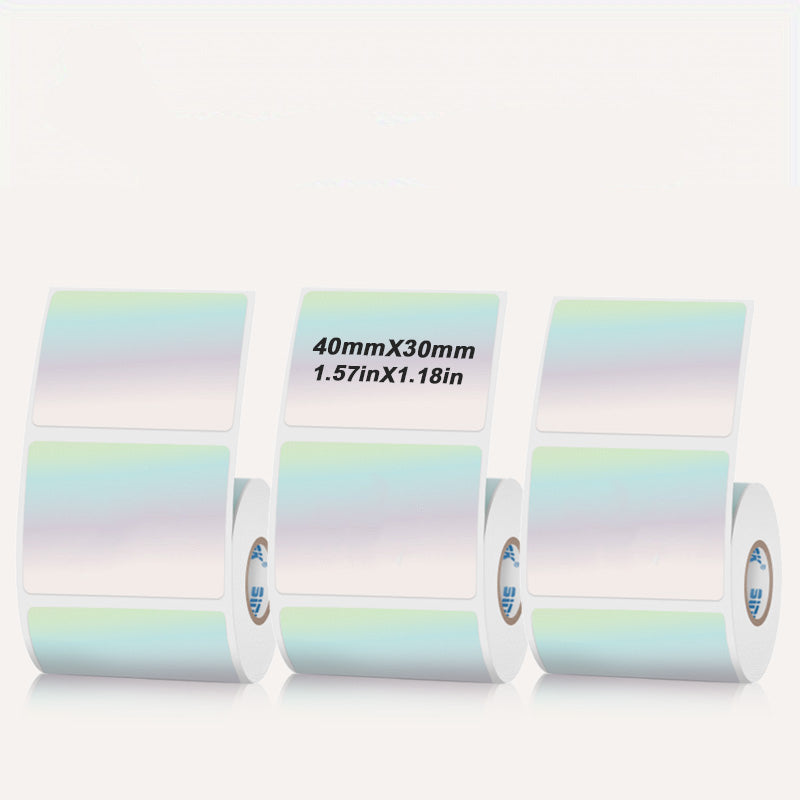 Laser Holographic Silvery Thermal Label For SK20/SK35/SK45/SK27