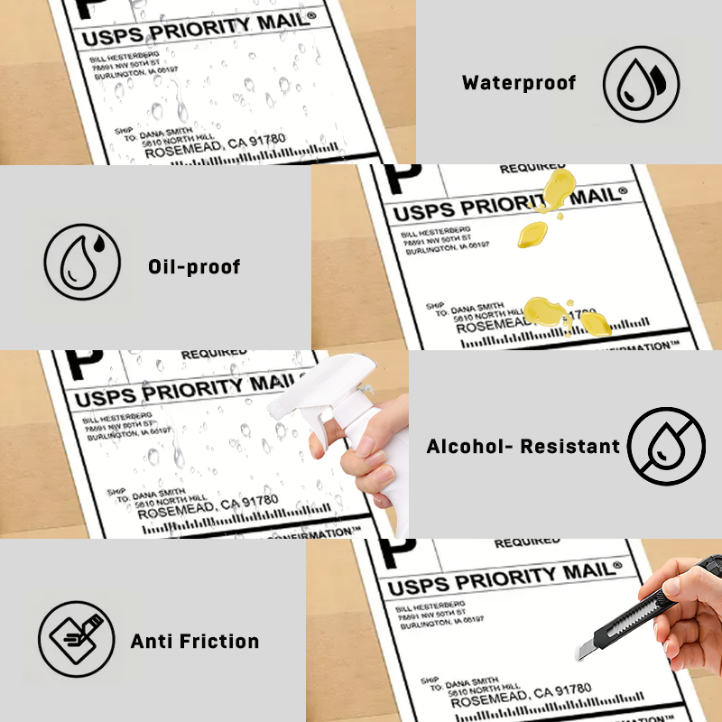 4x6" Thermal Label Stickers for Logistics Shipping