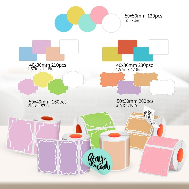 4-roll Color Label Set(US Local Shippment)