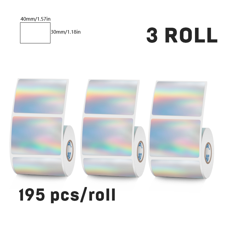 3-roll Holographic Label Set(US Local Shippment)
