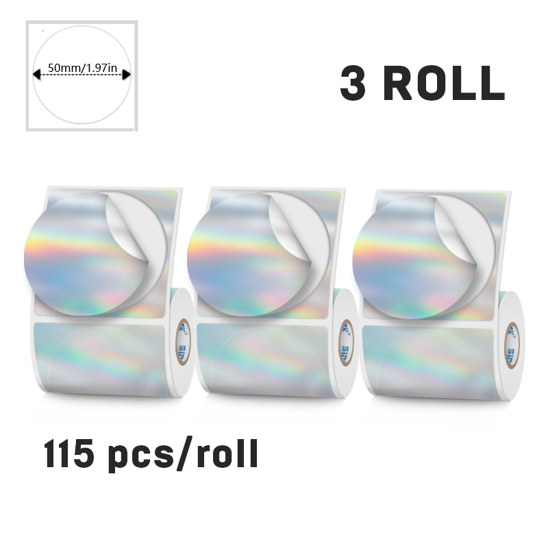 3-roll Holographic Label Set(US Local Shippment)
