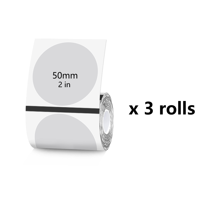 3-Roll Transparent Thermal Label Set(US Local Shippment)