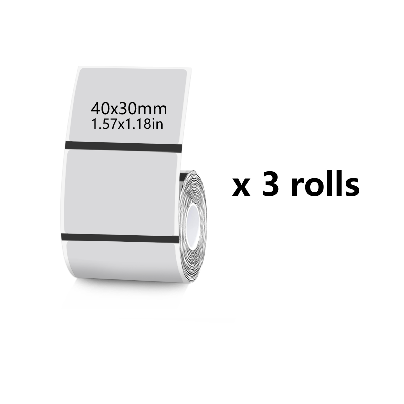 3-Roll Transparent Thermal Label Set(US Local Shippment)
