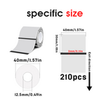 3-Roll Transparent Thermal Label Set(US Local Shippment)