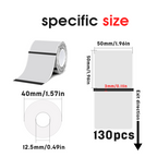 3-Roll Transparent Thermal Label Set(US Local Shippment)