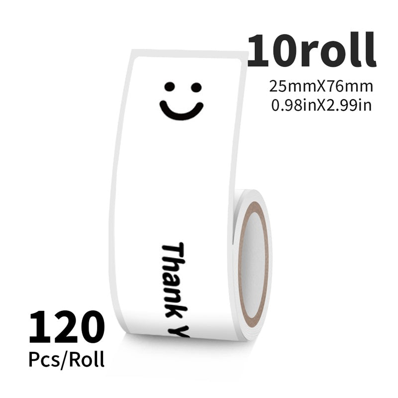 10-roll Pack of Smiley Thank-you Stickers(US Local Shippment)