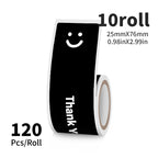 10-roll Pack of Smiley Thank-you Stickers(US Local Shippment)
