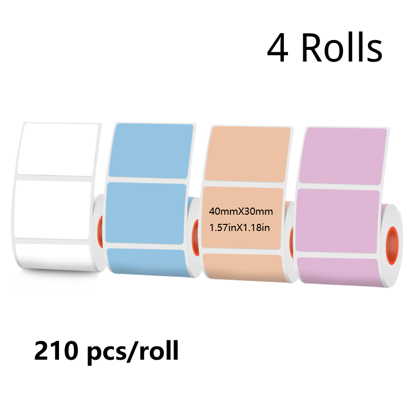 4-roll Color Label Set(US Local Shippment)