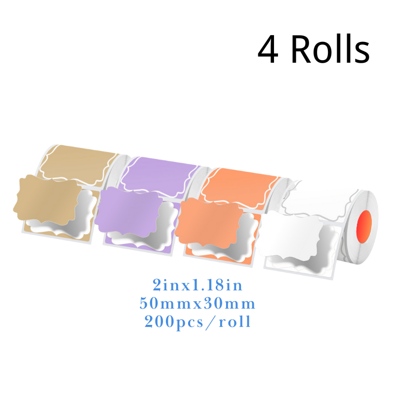 4-roll Color Label Set(US Local Shippment)