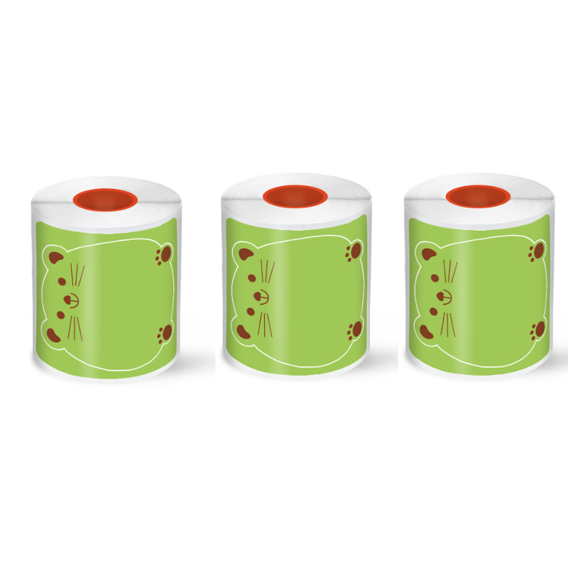 KAYSION 3-Roll Pack of Cute Christmas-Themed Thermal Labels For SK58/SK20/SK35/SK45/SK27