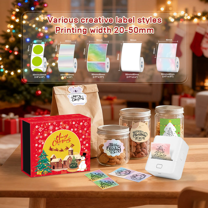 KAYSION Portable Thermal Printer Christmas Gift Set
