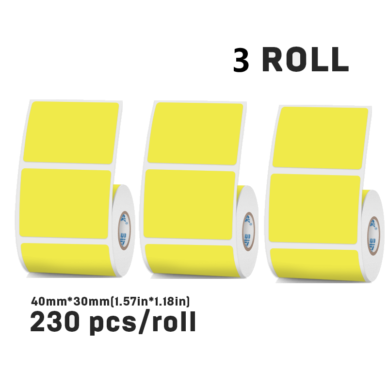 Thermal labels 40mmX30mm Four colors For SK58/SK20/SK35/SK45/SK27