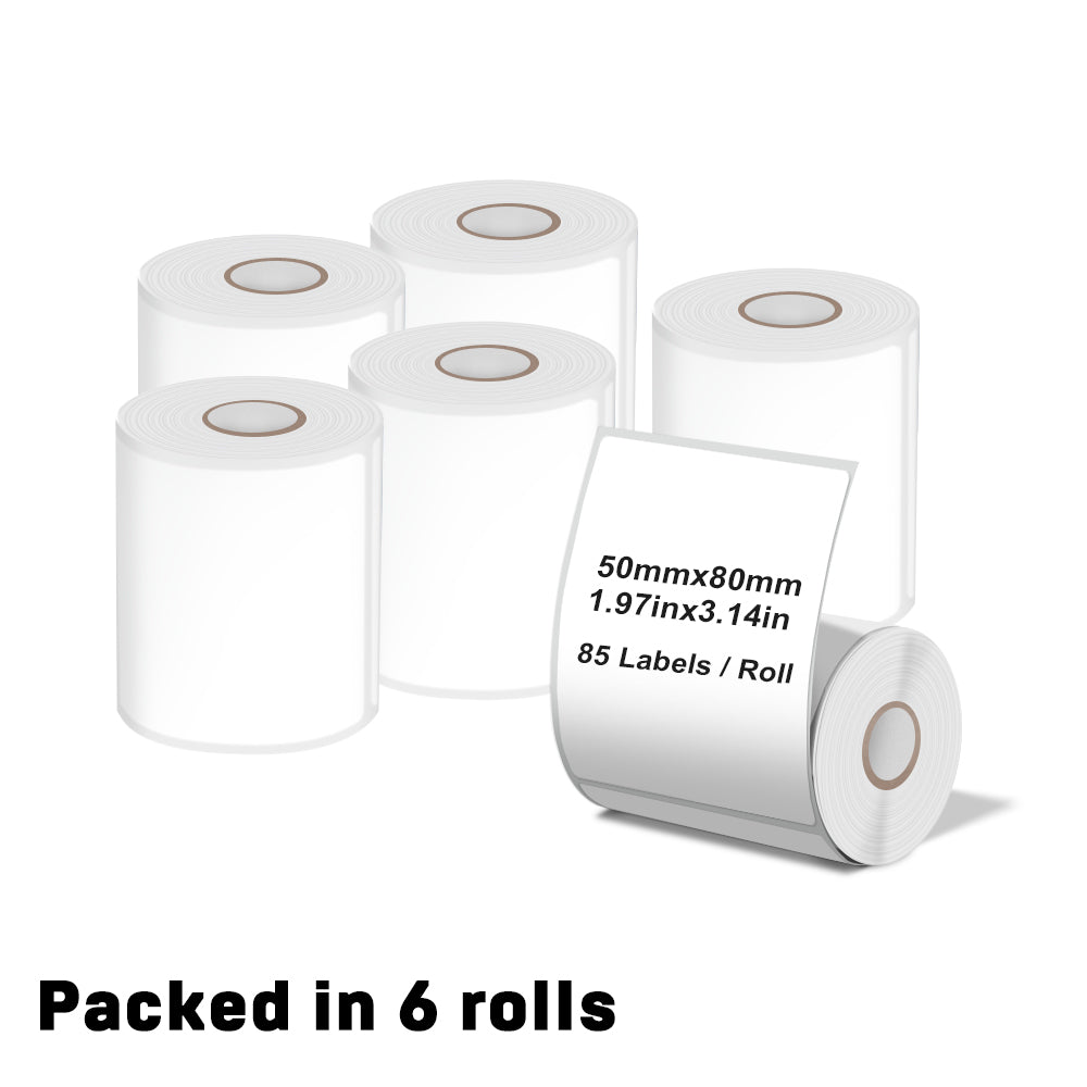 6-roll White Thermal Label Set(US Local Shippment)