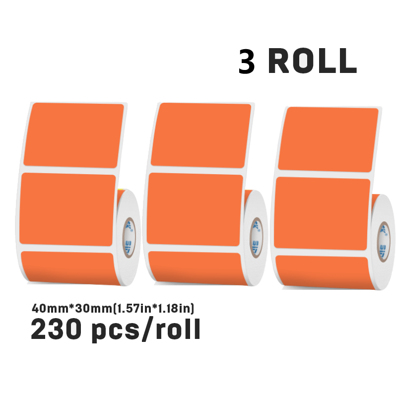 Thermal labels 40mmX30mm Four colors For SK58/SK20/SK35/SK45/SK27