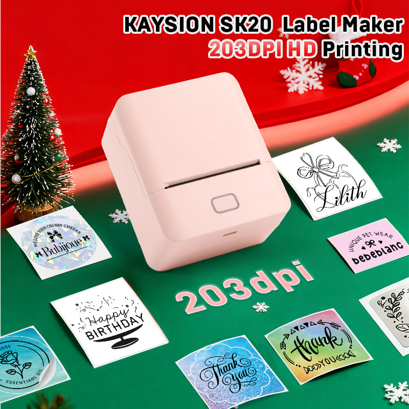KAYSION Portable Thermal Printer Christmas Gift Set