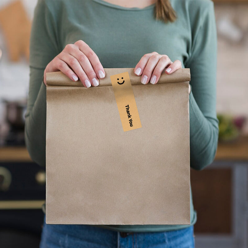 10-roll Pack of Smiley Thank-you Stickers(US Local Shippment)