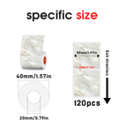 KAYSION 3 Rolls Round 50mm Thermal Label Paper For SK58/SK20/SK35/SK45/SK27