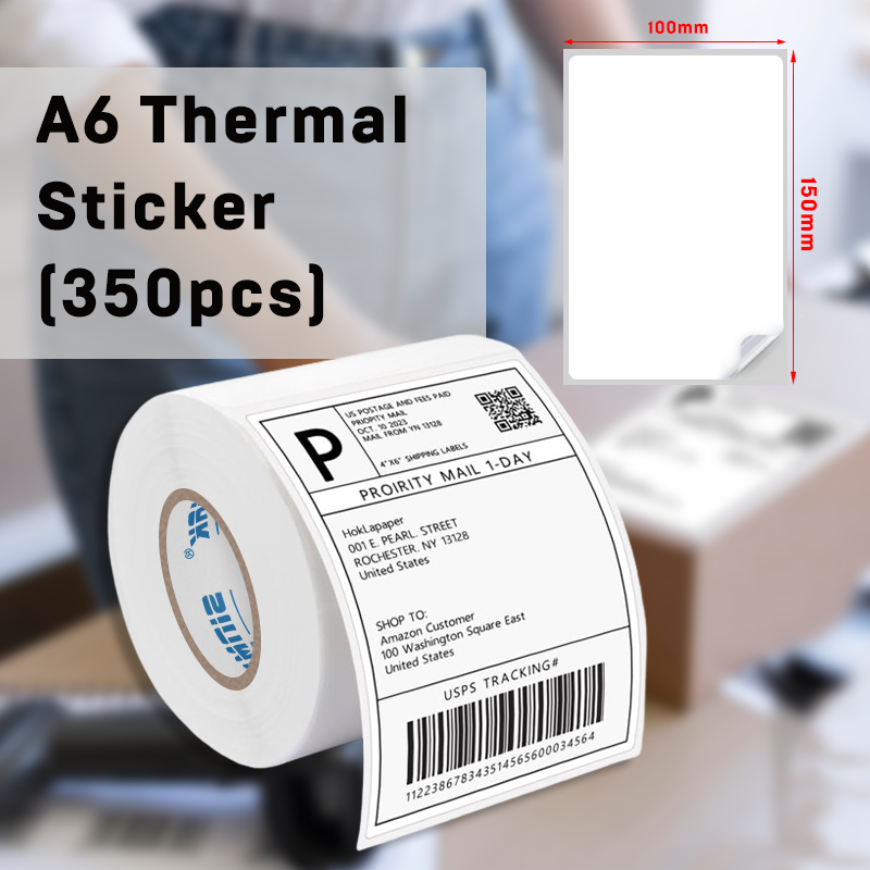 4x6" Thermal Label Stickers for Logistics Shipping