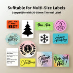 SK58 Mini Thermal Printer with 6 Rolls of Colored Round Labels(Australia Local Shippment)