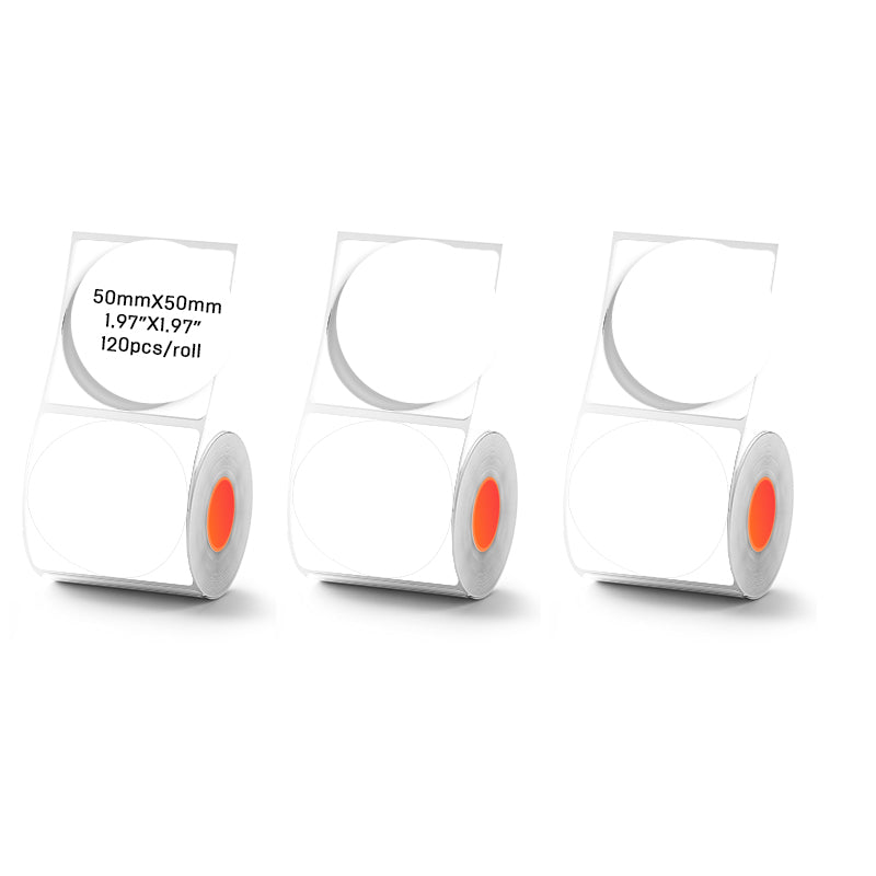 Thermal label 50mm diameter circle-for SK/58/SK20/SK35/SK45/SK27