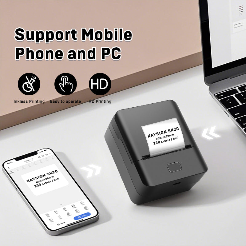 KAYSION SK20 Bluetooth Portable Thermal Label Maker