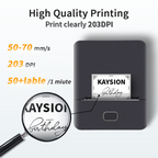 SK20 Portable Thermal Printer with 3 Rolls Label Storage Bag(UK Local Shippment)