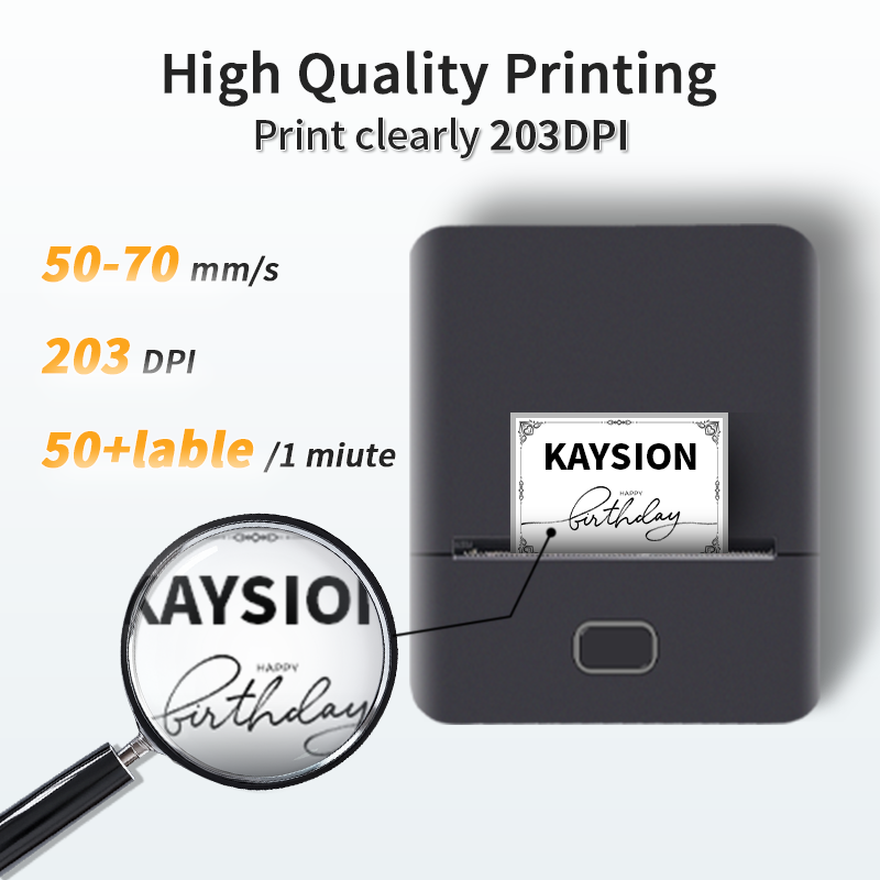 SK20 Portable Thermal Printer with 3 Rolls Label Storage Bag(UK Local Shippment)