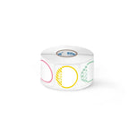 2 Types Round 30mm Thermal Label 3 Rolls Set For SK58/SK20/SK35/SK45/SK27