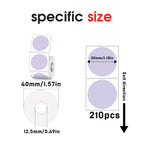 10-Roll Set of Colored Round Thermal Label(UK Local Shippment)