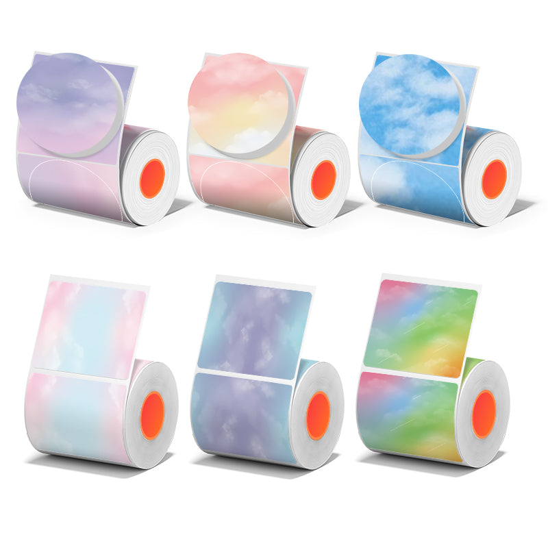 6 Types of thermal labels 6 roll/set for SK58/SK20/SK35/SK45/SK27