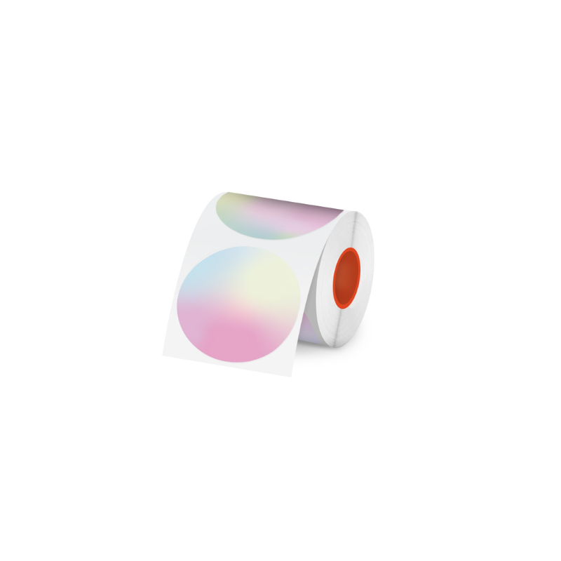 KAYSION 3 Rolls Round 50mm Thermal Label Paper For SK58/SK20/SK35/SK45/SK27