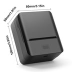 SK20 Mini Thermal Printer with 3 Rolls of Labels (1x White + 1x Holographic + 1x Transparent) and  Dust Bag（Malaysia Local Shippment）