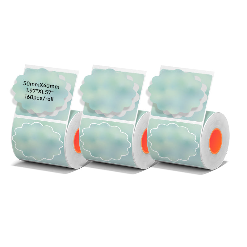 4 types of flower-shaped thermal labels For SK58/SK20/SK35/SK45/SK27