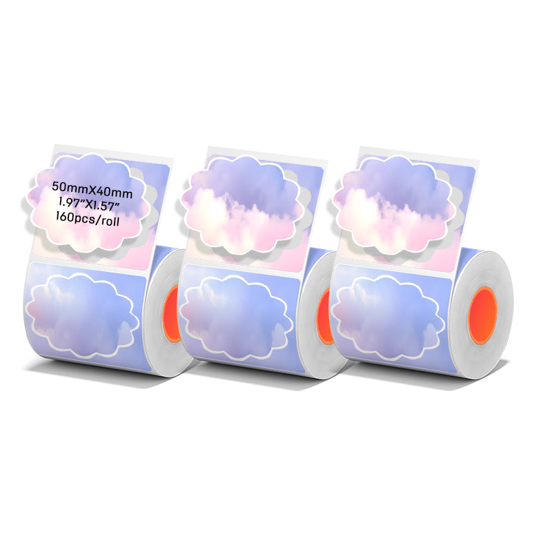 4 types of flower-shaped thermal labels For SK58/SK20/SK35/SK45/SK27