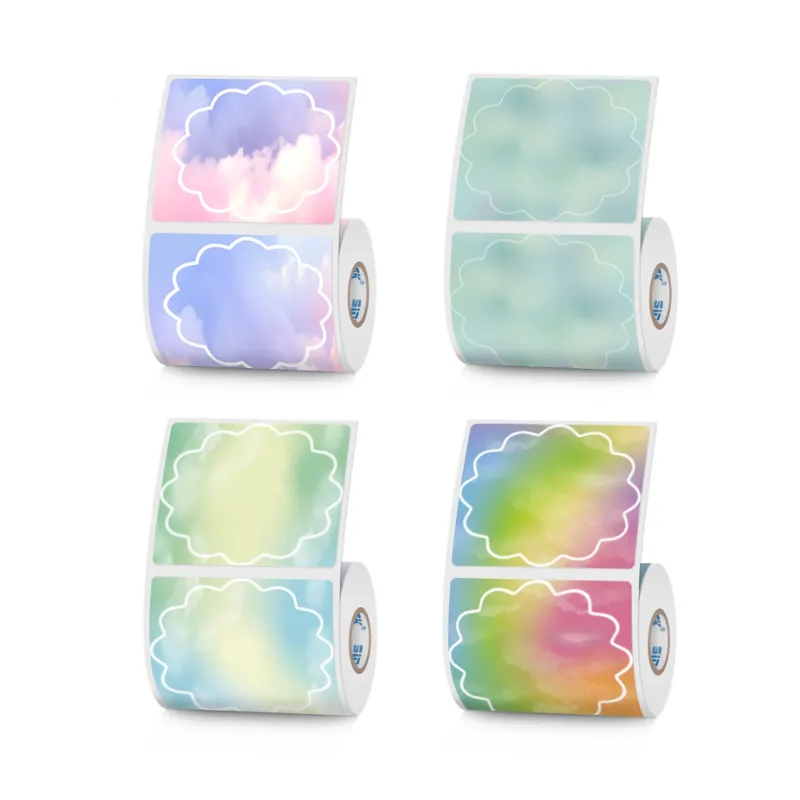 4 types of flower-shaped thermal labels For SK58/SK20/SK35/SK45/SK27
