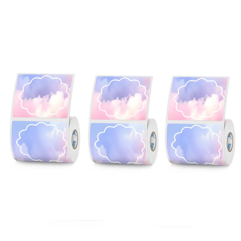 4 types of flower-shaped thermal labels For SK58/SK20/SK35/SK45/SK27
