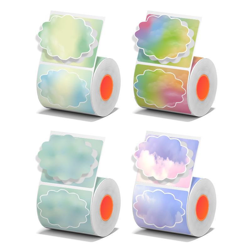 4 types of flower-shaped thermal labels For SK58/SK20/SK35/SK45/SK27