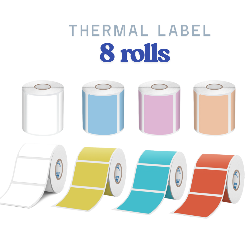 8 Rolls Thermal Label Set（SA Local Shippment）