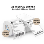 4x6" Thermal Label Stickers for Logistics Shipping