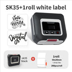 SK35 Portable Thermal Printer with 1 Roll of White Labels(Australia Local Shippment)