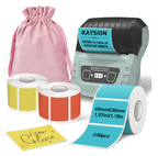 Sk58 Portable Thermal Printer with 3 Rolls of Color Labels and Dust Bag（Malaysia Local Shippment）