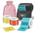 Sk58 Portable Thermal Printer with 3 Rolls of Color Labels and Dust Bag（Malaysia Local Shippment）