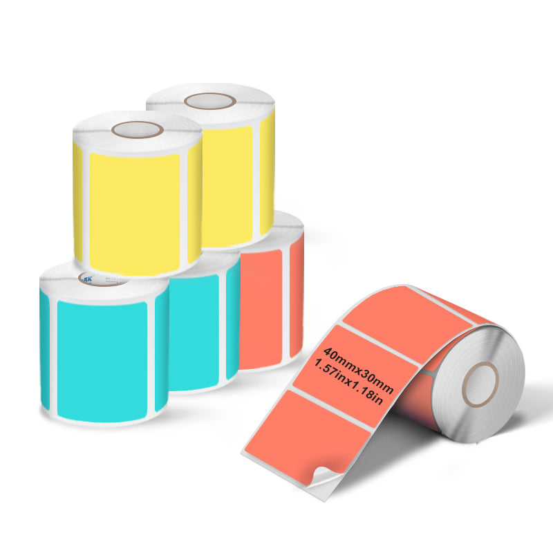 6-Roll White/Colored Label（Malaysia Local Shippment）