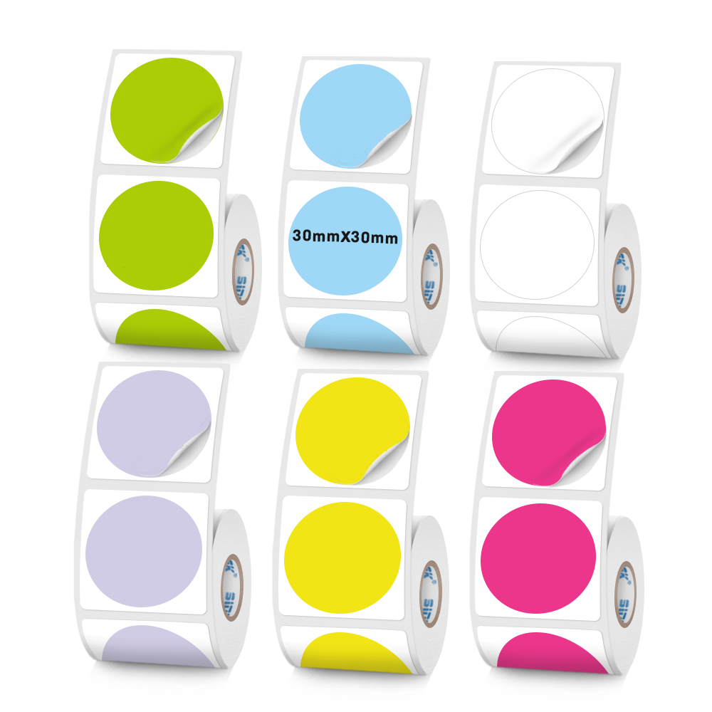 6-Roll White/Colored Label（Malaysia Local Shippment）